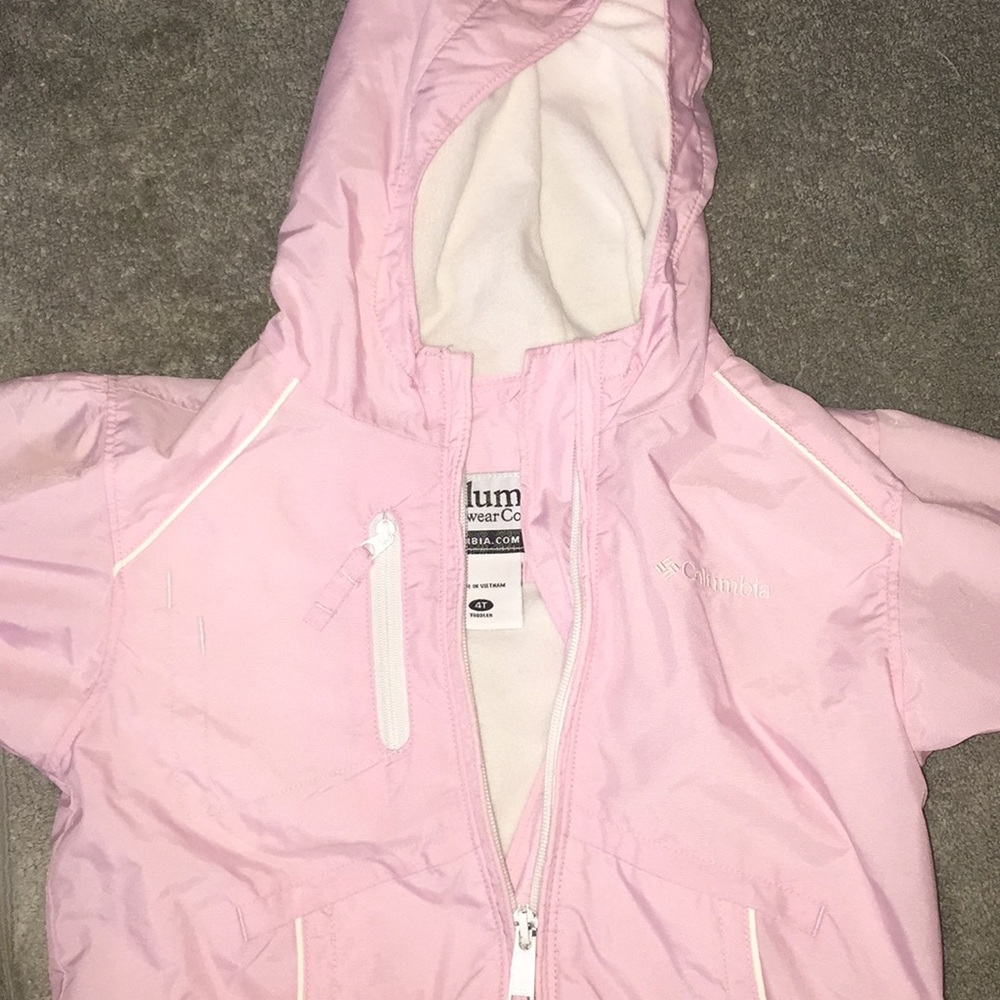 Girls Columbia water proof jacket 4T